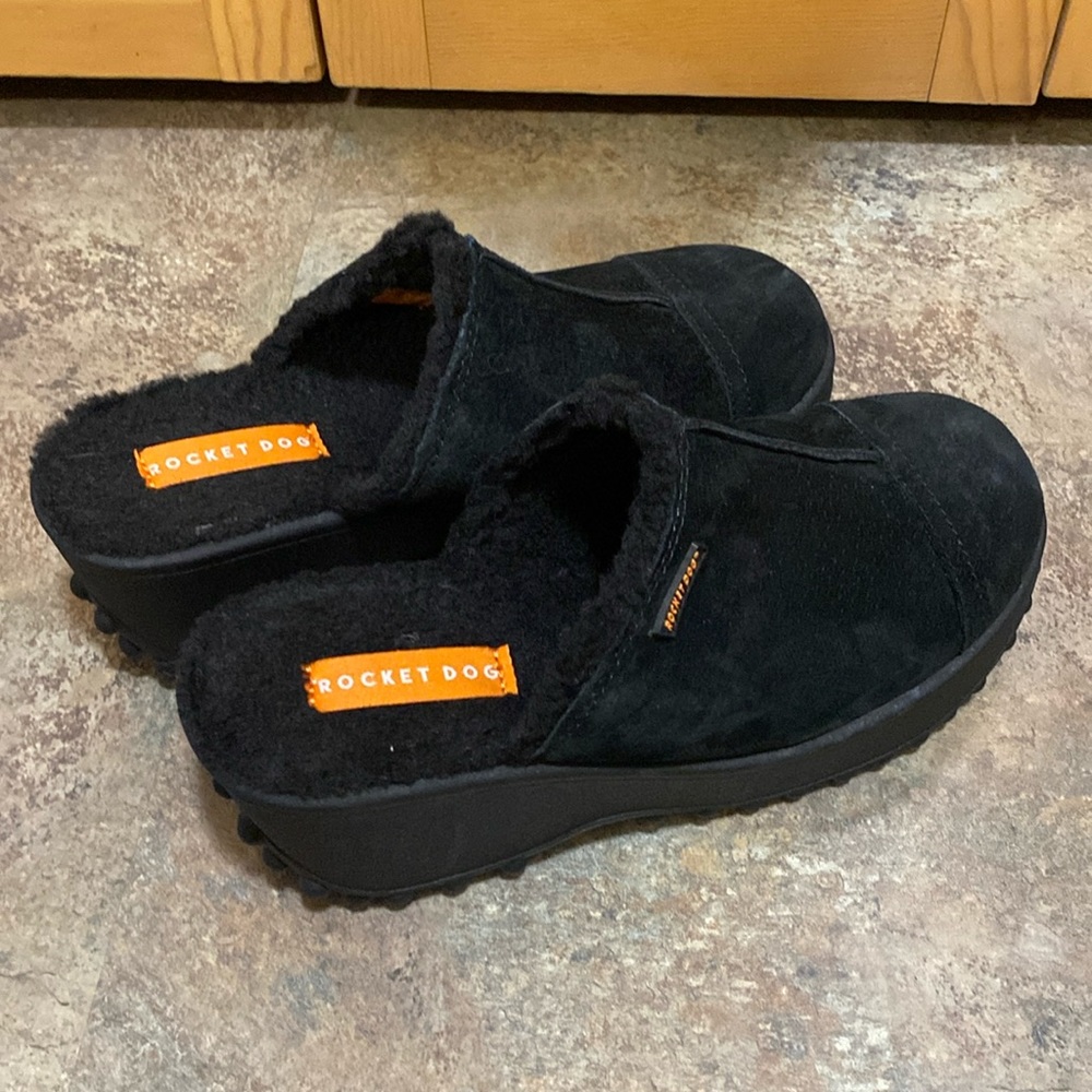 Rocket Dog suede clogs